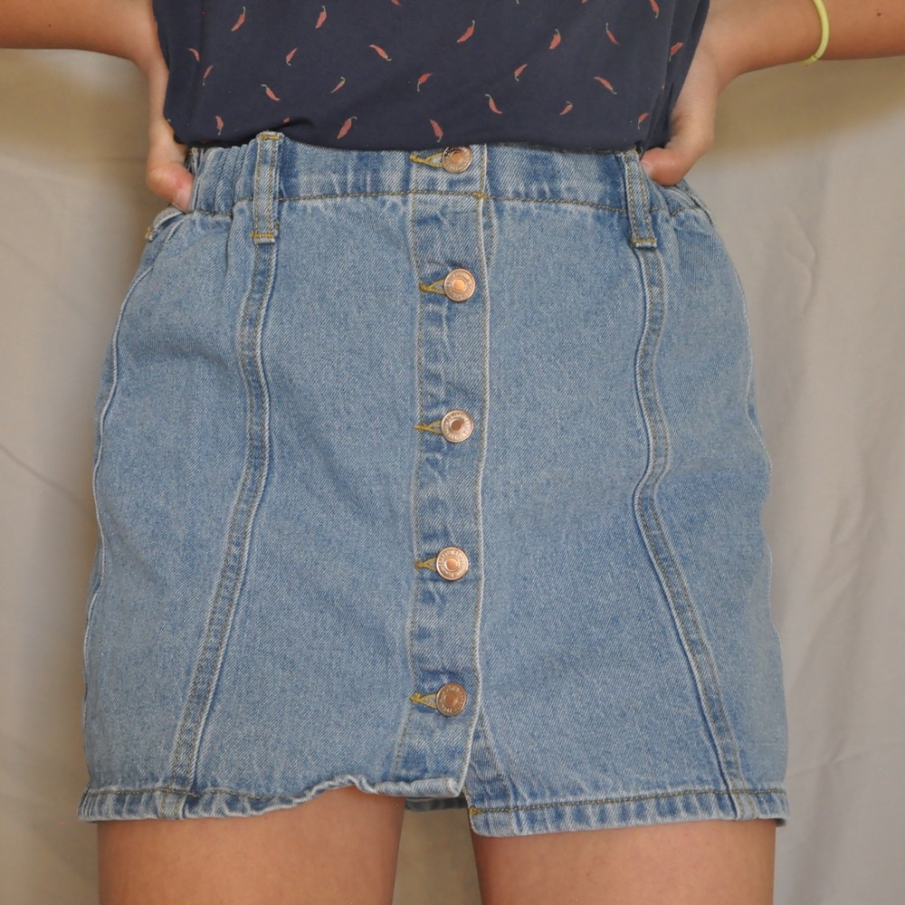 Denim Mini Skirt